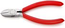 KNIPEX 76 03 125 Diagonal Cutter for electromechanics plastic coated chrome-plated 125 mm