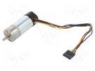 Motor: DC; with encoder,with gearbox; LP; 12VDC; 1.1A; 560rpm POLOLU
