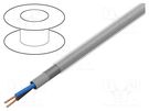 Wire; ÖLFLEX® CLASSIC 100 CY; 2x1mm2; PVC; transparent,grey LAPP