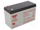 Re-battery: acid-lead; 12V; 8.5Ah; AGM; maintenance-free; 2.7kg YUASA
