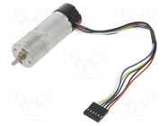 Motor: DC; with encoder,with gearbox; HP; 6VDC; 6.5A; 130rpm; 75: 1 POLOLU