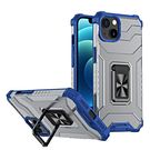 Crystal Ring Case Kickstand Tough Rugged Cover for iPhone 12 mini blue, Hurtel