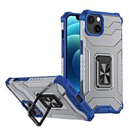 Crystal Ring Case Kickstand Tough Rugged Cover for iPhone 12 blue, Hurtel