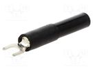 Plug; fork terminals; 60VDC; 36A; black; 4.5mm; Contacts: brass ELECTRO-PJP