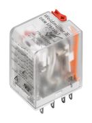Relay DRM570730LT, 4 CO, 230 V AC, 5 A, with test button and LED, Weidmuller