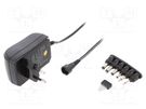 Power supply: switched-mode; mains,universal,plug; 3VDC,; 1.5A MINWA ELECTRONICS
