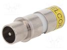 Plug; coaxial 9.5mm (IEC 169-2); male; RG6; compression; CX3 CABELCON