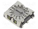Encoding switch; HEX/BCD; Pos: 16; SMD; Rcont max: 80mΩ; 7x7x2.5mm PTR HARTMANN