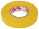 Tape: electrical insulating; W: 12mm; L: 25m; Thk: 130um; yellow SCAPA