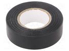 Tape: electrical insulating; W: 19mm; L: 20m; Thk: 0.13mm; black SCAPA