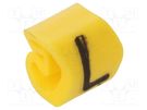 Markers; Marking: L; 1.3÷3mm; PVC; yellow; -30÷80°C; leaded; CLI C WEIDMÜLLER