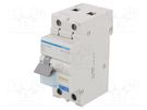 RCBO breaker; Inom: 10A; Ires: 30mA; Max surge current: 250A; IP20 HAGER