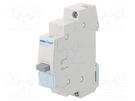 Module: pushbutton switch; 230VAC; 16A; for DIN rail mounting HAGER