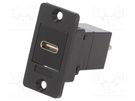 Coupler; USB C socket-front,USB C plug-back; SLIM; USB-C; 29mm CLIFF