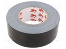 Tape: duct; W: 50mm; L: 50m; Thk: 0.23mm; black; rubber; -20÷75°C SCAPA