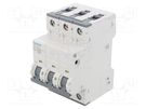 Circuit breaker; 230/400VAC; Inom: 16A; Poles: 3; Charact: B; 10kA SIEMENS
