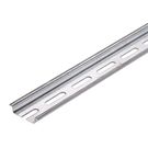 Terminal rail, with slot, Accessories, 35 x 7.5 x 1000 mm, Slit width: 5.20 mm, Slit length: 25.00 mm, Steel, galvanic zinc plated and passivated Weidmuller