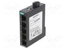 Switch Ethernet; unmanaged; Number of ports: 5; 9.6÷60VDC; RJ45 MOXA