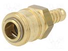 Quick connection coupling EURO; brass; Connection: 9mm METABO