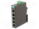 Switch Ethernet; unmanaged; Number of ports: 5; 12÷48VDC; RJ45 MOXA