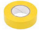 Tape: electrical insulating; W: 19mm; L: 20m; Thk: 0.13mm; yellow SCAPA