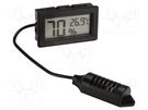 Meter: thermo-hygrometer; digital; on panel; LCD; Temp: -50÷70°C VELLEMAN
