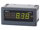 Meter: temperature; digital,mounting; LED; 5 digits; Char: 14mm LUMEL