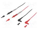 Test leads; Inom: 10A; Len: 0.67m; test leads x2; red and black 