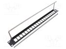Patch panel; mounting adapter; SLIM; RACK; screw; 29mm; 19"; M3 CLIFF
