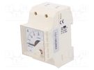 Ammeter; for DIN rail mounting; I AC: 0÷20A; True RMS; Class: 1.5 LUMEL