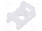 Holder; screw; natural; L: 15.2mm; Width: 9.7mm; cable ties ESSENTRA