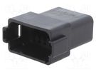 Connector: wire-wire; PX0; male; plug; for cable; PIN: 12; black BULGIN