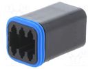 Connector: wire-wire; PX0; female; plug; for cable; PIN: 6; black BULGIN