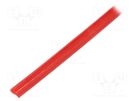 Insulating tube; fiberglass; red; -20÷155°C; Øint: 4mm SYNFLEX