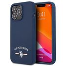 US Polo USHCP13LSFGV iPhone 13 Pro / 13 6,1" granatowy/navy Silicone Collection, U.S. Polo Assn.