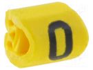 Markers; Marking: 0; 1÷3mm; PVC; yellow; -65÷105°C; leaded; HGDC1-3 HELLERMANNTYTON