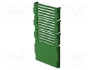 Stopper; 45 Railbox Vertical & Multilevel; green ITALTRONIC