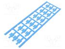 Markers; 3÷5mm; polyamide 66; blue; -40÷100°C; snap fastener; SFC WEIDMÜLLER