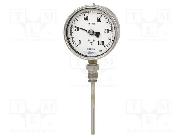 Meter: temperature; gas-actuated; 0÷120°C; Man.series: 73; Ø: 100mm WIKA