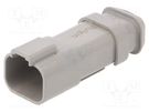 Connector: wire-wire; PX0; male; plug; for cable; PIN: 4; grey; IP68 BULGIN