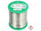 Soldering wire; Sn97Ag3; 0.7mm; 250g; lead free; reel; 221°C BROQUETAS