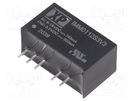 Converter: DC/DC; 1W; Uin: 9÷18V; Uout: 3.3VDC; Iout: 303mA; SIP7 XP POWER