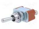 Switch: toggle; Pos: 2; SPST; ON-OFF; 15A/125VAC; 15A/30VDC NKK SWITCHES