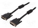 Cable; single link; DVI-D (18+1) plug,both sides; PVC; 1.8m GEMBIRD