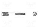 Screw; for wood; 4.5x60; Head: without head; hex key; HEX 4mm; zinc BOSSARD
