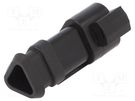 Connector: wire-wire; PX0; male; plug; for cable; PIN: 3; black; IP68 BULGIN