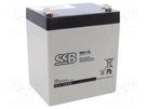 Re-battery: acid-lead; 12V; 5Ah; AGM; maintenance-free; 1.83kg SSB