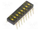 Switch: DIP-SWITCH; OFF-ON; 0.025A/24VDC; Pos: 2; -40÷85°C; PCB,THT KNITTER-SWITCH