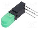 LED; in housing; yellow green; No.of diodes: 2; 20mA; 60°; λd: 573nm MENTOR