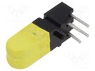 LED; in housing; yellow; No.of diodes: 2; 20mA; 100°; 25÷50mcd MENTOR